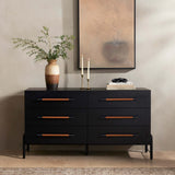 Rosedale 6 Drawer Dresser, Ebony Oak by Four Hands