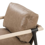 Rowen Leather Chair, Palermo Drift-Furniture - Chairs-High Fashion Home