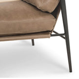 Rowen Leather Chair, Palermo Drift-Furniture - Chairs-High Fashion Home