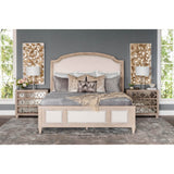 Santa Barbara Antiqued Mirror Nightstand - Furniture - Bedroom - High Fashion Home
