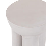 Sante End Table, Matte White-Furniture - Accent Tables-High Fashion Home