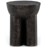 Sante End Table, Raw Black-Furniture - Accent Tables-High Fashion Home