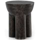 Sante End Table, Raw Black-Furniture - Accent Tables-High Fashion Home