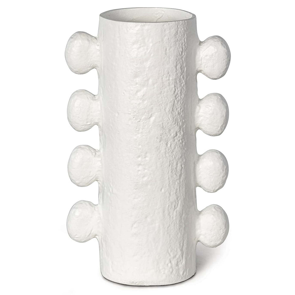 Sanya Large Vase, White-Accessories-High Fashion Home