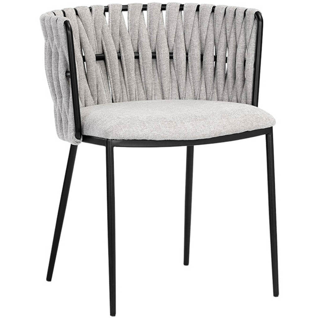 Sarai Dining Chair, Belfast Heather Grey, Set of 2 High Fashion Home