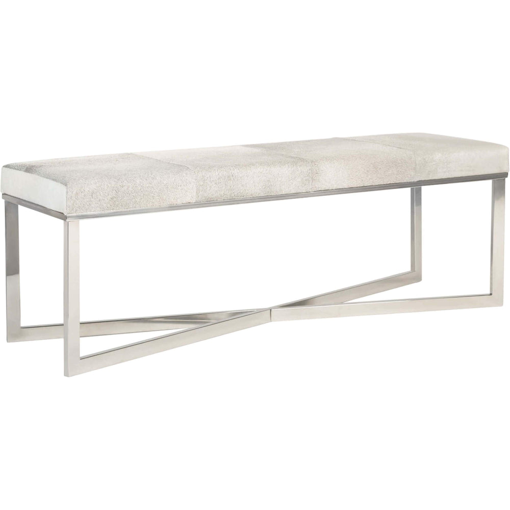 Scottsdale Bench, Frosted Hide - Furniture - Chairs - High Fashion Home