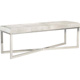 Scottsdale Bench, Frosted Hide - Furniture - Chairs - High Fashion Home