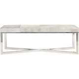 Scottsdale Bench, Frosted Hide - Furniture - Chairs - High Fashion Home