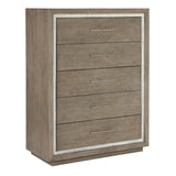 Serenity 5 Drawer Chest, Washed Gray