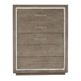 Serenity 5 Drawer Chest, Washed Gray
