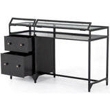 Shadow Box Desk Black-Furniture - Office-High Fashion Home