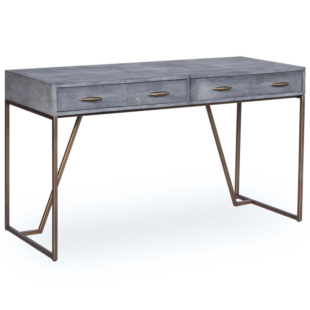 Shagreen Desk, Grey-Furniture - Office-High Fashion Home