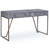 Shagreen Desk, Grey-Furniture - Office-High Fashion Home