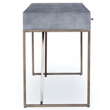 Shagreen Desk, Grey-Furniture - Office-High Fashion Home