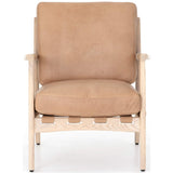 Silas Leather Chair, Sahara Tan - Furniture - Chairs - High Fashion Home