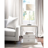 Silhouette Side Table, Eggshell-Furniture - Accent Tables-High Fashion Home