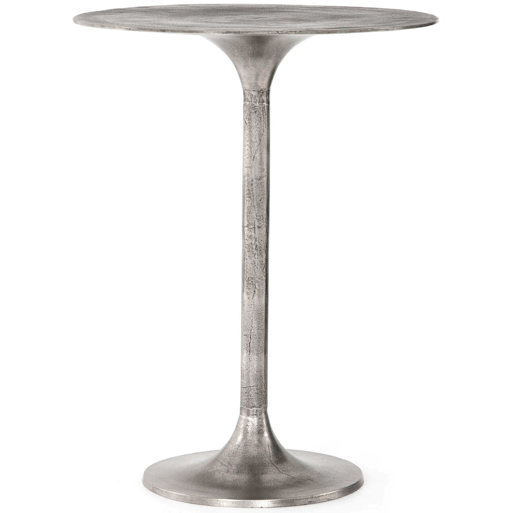 Simone Bar Table, Antique Nickel - Modern Furniture - Dining Table - High Fashion Home