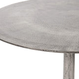 Simone Bar Table, Antique Nickel - Modern Furniture - Dining Table - High Fashion Home