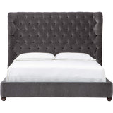 Simone Bed, Viceroy Fog - Modern Furniture - Beds - High Fashion Home