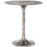 Simone Counter Table, Antique Nickel - Furniture - Dining - High Fashion Home