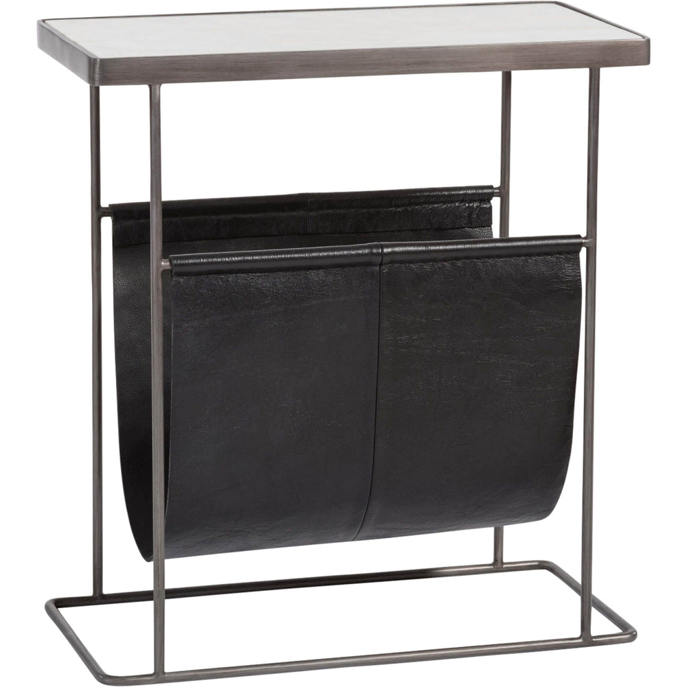Stanton Accent Table, Aged Obsidian - Furniture - Accent Tables - High Fashion Home