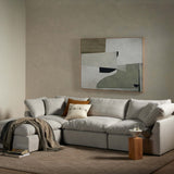 Stevie 3 Piece LAF Sectional w/ Ottoman, Gibson Wheat