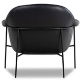 Suerte Leather Chair, Carson Black-Furniture - Chairs-High Fashion Home