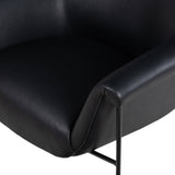 Suerte Leather Chair, Carson Black-Furniture - Chairs-High Fashion Home