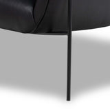 Suerte Leather Chair, Carson Black-Furniture - Chairs-High Fashion Home
