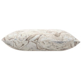 Theo Marble Pillow, Silver/Cream-Accessories-High Fashion Home