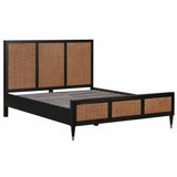 Sierra Bed, Noir-Furniture - Bedroom-High Fashion Home