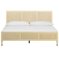 Sierra Bed, Buttermilk-Furniture - Bedroom-High Fashion Home