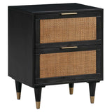 Sierra Nightstand, Noir-Furniture - Bedroom-High Fashion Home