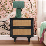 Sierra Nightstand, Noir-Furniture - Bedroom-High Fashion Home