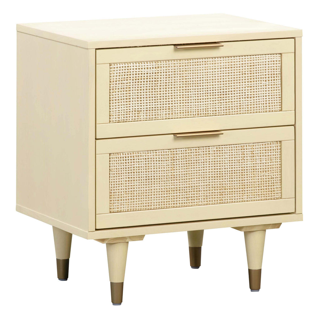 Sierra Nightstand, Buttermilk-Furniture - Bedroom-High Fashion Home