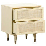 Sierra Nightstand, Buttermilk-Furniture - Bedroom-High Fashion Home