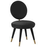 Kylie Dining Chair Velvet, Black-Furniture - Dining-High Fashion Home