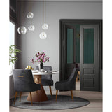 Beatrix Pleated Chair, Dark Grey/Brushed Gold Legs - Furniture - Dining - High Fashion Home