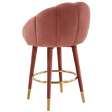 Myla Swivel Counter Stool, Salmon-Furniture - Dining-High Fashion Home
