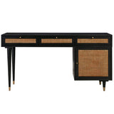 Sierra Desk, Noir-Furniture - Office-High Fashion Home