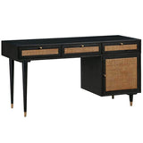 Sierra Desk, Noir-Furniture - Office-High Fashion Home