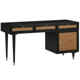 Sierra Desk, Noir-Furniture - Office-High Fashion Home