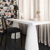 Dayana Desk, Faux Plaster-Furniture - Office-High Fashion Home