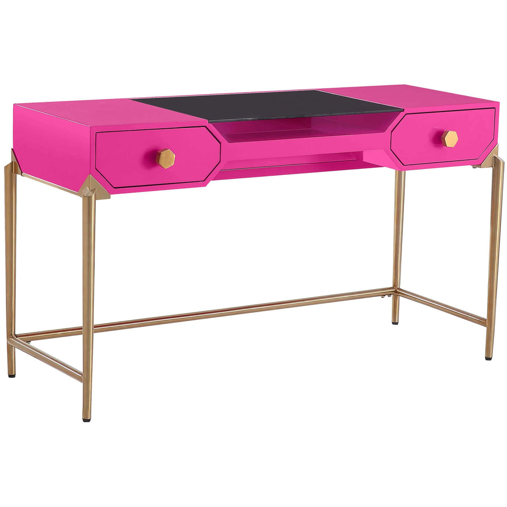 Bajo Desk, Pink - Furniture - Office - High Fashion Home