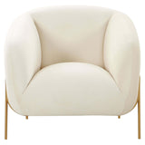Kandra Chair, Cream-Furniture - Chairs-High Fashion Home