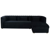 Callie Sectional RAF, Black-Furniture - Sofas-High Fashion Home