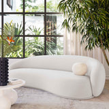 Kendall Velvet Sofa, Cream-Furniture - Sofas-High Fashion Home