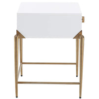 Bajo Side Table, White - Furniture - Accent Tables - High Fashion Home
