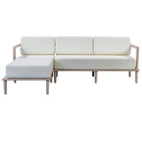 Emerson Outdoor Sectional LAF, Cream-Furniture - Sofas-High Fashion Home
