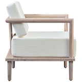 Emerson Outdoor Lounge Chair, Cream-Furniture - Chairs-High Fashion Home